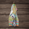 Boston Terrier 1 Hippie Dawg Kitchen Towel