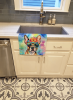Boston Terrier 2 Hippie Dawg Kitchen Towel