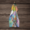 Boston Terrier 2 Hippie Dawg Kitchen Towel