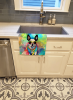 Boston Terrier 3 Hippie Dawg Kitchen Towel