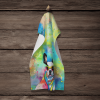 Boston Terrier 3 Hippie Dawg Kitchen Towel