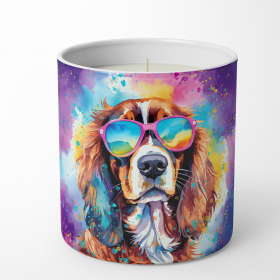 Cavalier King Charles Spaniel Hippie Dawg Decorative Soy Candle