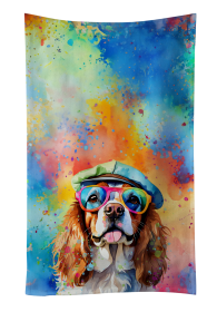 Cavalier King Charles Spaniel 3 Hippie Dawg Kitchen Towel