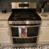 Doberman 1 Hippie Dawg Kitchen Towel