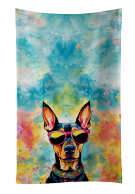 Doberman 2 Hippie Dawg Kitchen Towel
