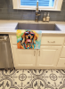 Doberman 3 Hippie Dawg Kitchen Towel