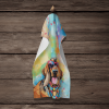 Doberman 3 Hippie Dawg Kitchen Towel