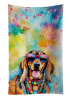 Doberman 3 Hippie Dawg Kitchen Towel
