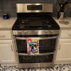 French Bulldog 2 Hippie Dawg Kitchen Towel