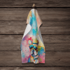 French Bulldog 2 Hippie Dawg Kitchen Towel