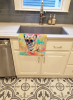 French Bulldog 3 Hippie Dawg Kitchen Towel