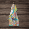 French Bulldog 3 Hippie Dawg Kitchen Towel