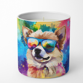 Pomeranian Hippie Dawg Decorative Soy Candle