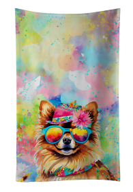 Pomeranian 2 Hippie Dawg Kitchen Towel