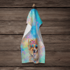 Pomeranian 3 Hippie Dawg Kitchen Towel