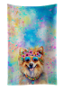 Pomeranian 3 Hippie Dawg Kitchen Towel