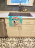 Samoyed 1 Hippie Dawg Kitchen Towel