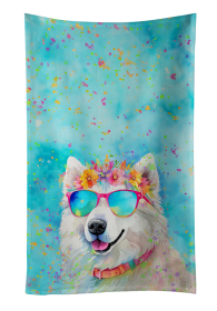 Samoyed 1 Hippie Dawg Kitchen Towel