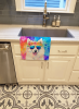 Samoyed2 Hippie Dawg Kitchen Towel