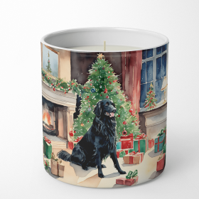 Flat Coated Retriever Cozy Christmas Decorative Soy Candle