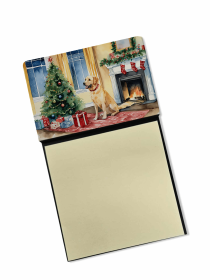 Labrador Retriever - Yellow 1 - Cozy Christmas Sticky Note Holder