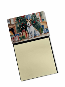 Wire Fox Terrier 1 Cozy Christmas Sticky Note Holder