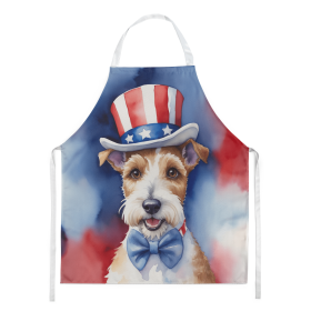 Wire Fox Terrier Patriotic American Apron