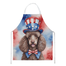 Poodle Patriotic American Apron