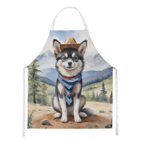 Alaskan Klee Kai Cowboy Welcome Apron