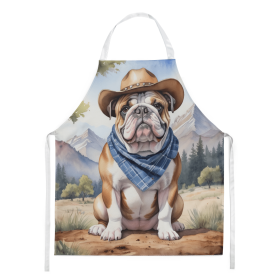 Bulldog Cowboy Welcome Apron