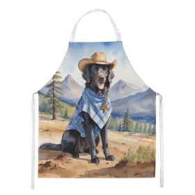 Flat Coated Retriever Cowboy Welcome Apron