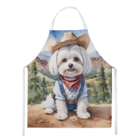 Maltese Cowboy Welcome Apron