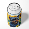Affenpinscher 6000 In Sunflowers Can or Bottle Hugger