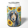 Afghan Hound 6001 In Sunflowers Can or Bottle Hugger