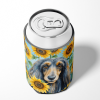 Afghan Hound 6001 In Sunflowers Can or Bottle Hugger