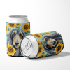 Afghan Hound 6001 In Sunflowers Can or Bottle Hugger