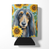 Afghan Hound 6001 In Sunflowers Can or Bottle Hugger