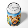 Airedale Terrier 6002 In Sunflowers Can or Bottle Hugger