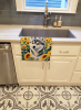 Alaskan Klee Kai in Sunflowers Kitchen Towel