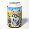 Alaskan Klee Kai 6004 In Sunflowers Can or Bottle Hugger