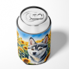 Alaskan Klee Kai 6004 In Sunflowers Can or Bottle Hugger