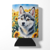 Alaskan Klee Kai 6004 In Sunflowers Can or Bottle Hugger