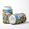American Bulldog 6006 In Sunflowers Can or Bottle Hugger