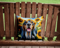 American English Coonhound 6007 In Sunflowers Throw Pillow
