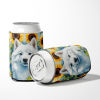 American Eskimo 6008 In Sunflowers Can or Bottle Hugger