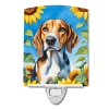 American Foxhound 6009 In Sunflowers Ceramic Night Light