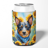 Australian Cattle Dog 6013 In Sunflowers Can or Bottle Hugger
