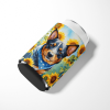 Australian Cattle Dog 6013 In Sunflowers Can or Bottle Hugger