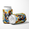 Australian Cattle Dog 6013 In Sunflowers Can or Bottle Hugger