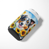 Australian Shepherd 6014 In Sunflowers Can or Bottle Hugger